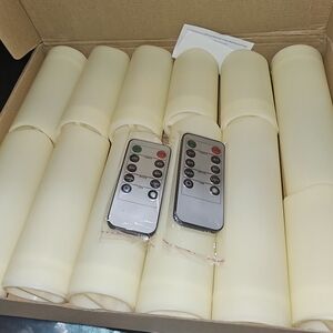 Set of Flameless LED Candles with Remote